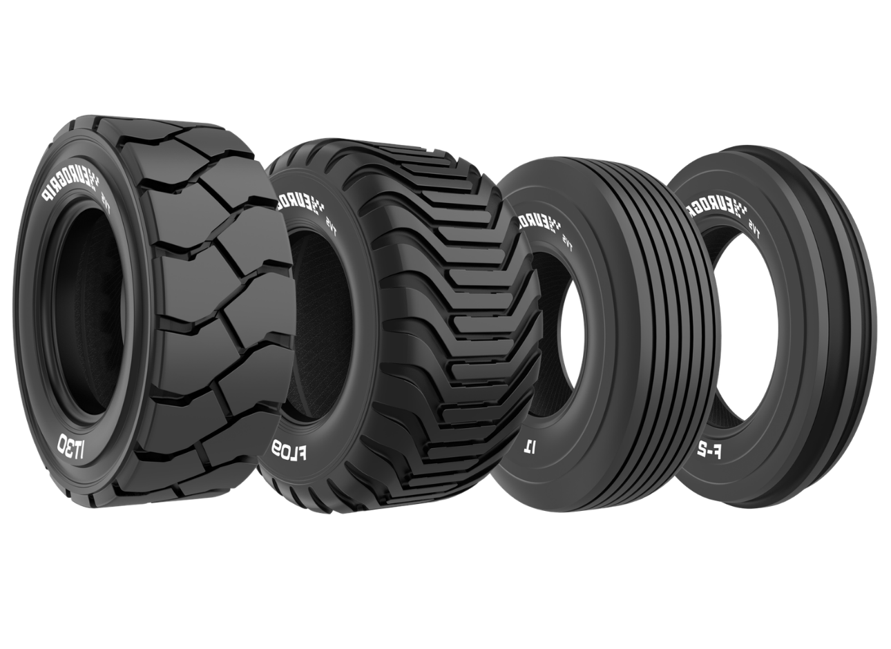 Llantas industriales y de construcción para maquinaria pesada, disponibles en Importadora Vizuete Alvarez con marcas Pirelli y TVS Eurogrip
