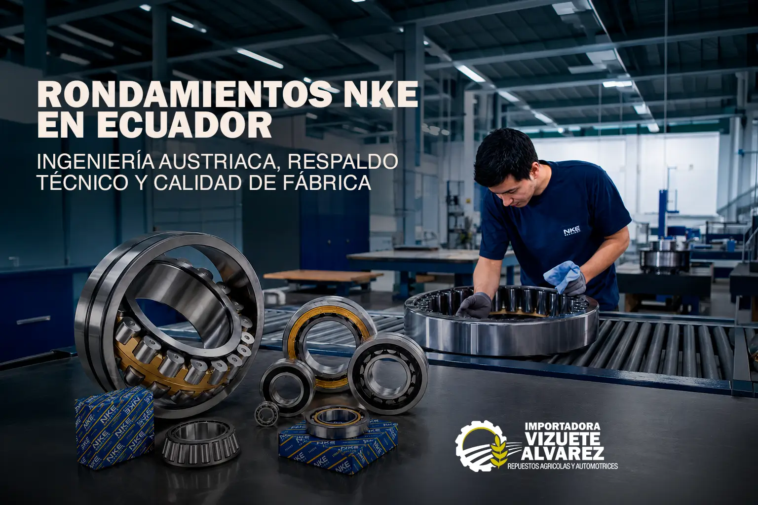 Rodamientos NKE Fersa Industry para aplicaciones industriales en Ecuador